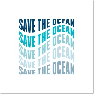 Save the ocean Posters and Art